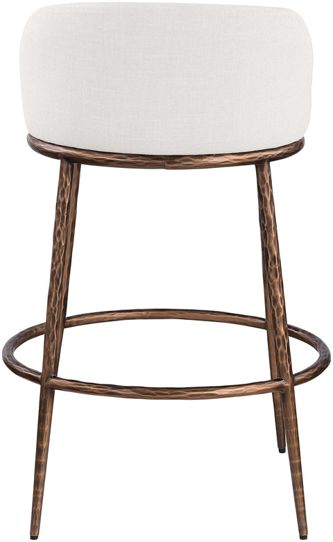 Orla Cream Performance Fabric Upholstered Bar Stool, 1 Piece (Style 5)