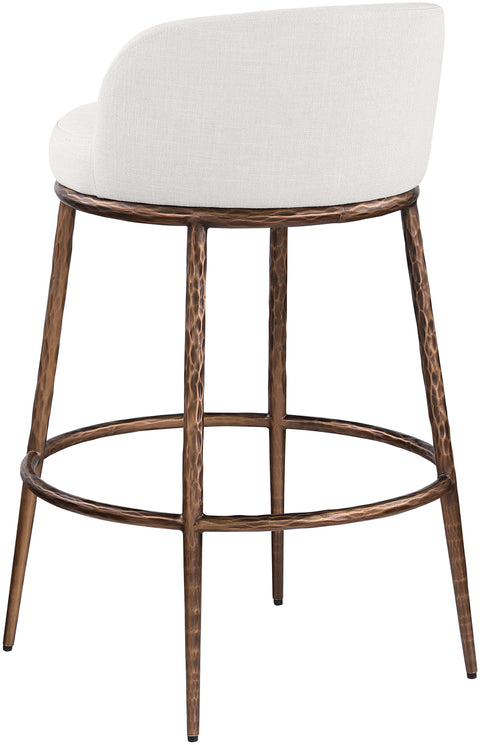 Orla Cream Performance Fabric Upholstered Bar Stool, 1 Piece (Style 5)