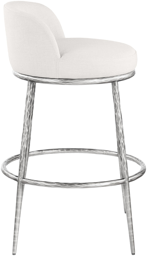 Orla Cream Performance Fabric Upholstered Bar Stool, 1 Piece (Style 6)