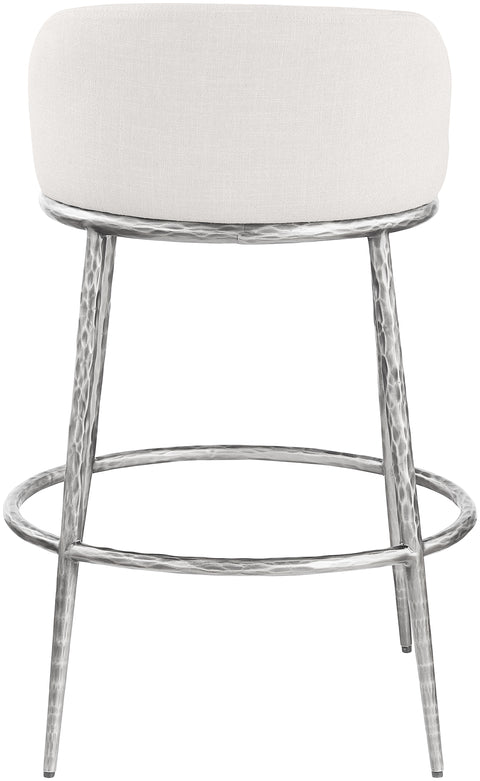Orla Cream Performance Fabric Upholstered Bar Stool, 1 Piece (Style 6)