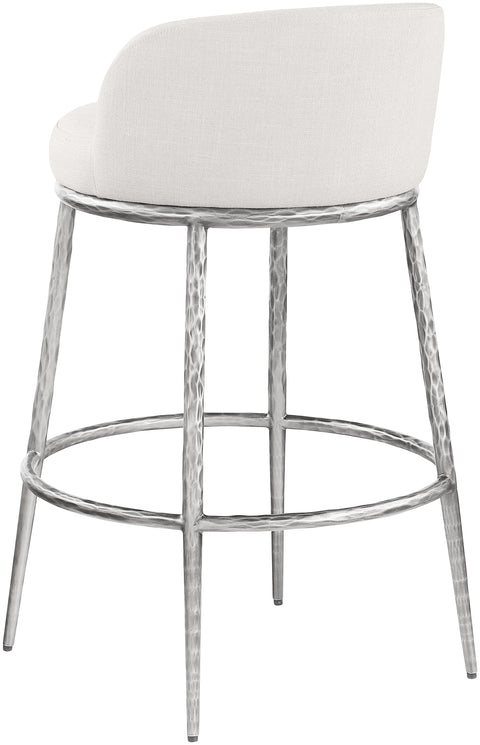 Orla Cream Performance Fabric Upholstered Bar Stool, 1 Piece (Style 6)