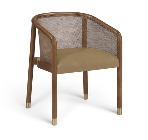 Paloma Brown Vegan Leather Upholstered Dining Chair, 2-Piece