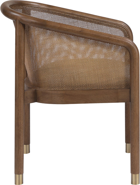 Paloma Brown Vegan Leather Upholstered Dining Chair, 2-Piece