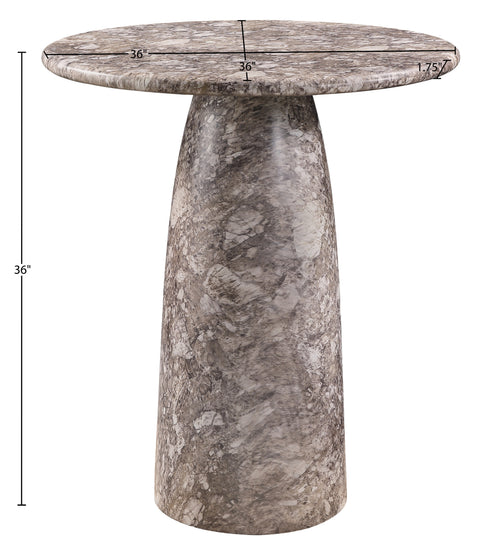 Linden 36" Brown Concrete Indoor/Outdoor Counter Height Table, 1 Piece