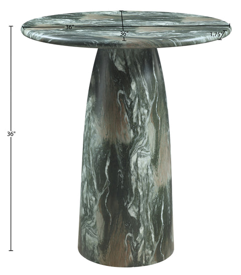 Linden 36" Green Concrete Indoor/Outdoor Counter Height Table, 1 Piece