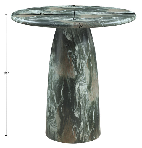 Linden 42" Green Concrete Indoor/Outdoor Counter Height Table, 1 Piece