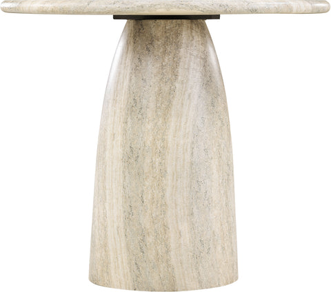 Linden 36" Travertine Concrete Indoor/Outdoor Counter Height Table, 1 Piece