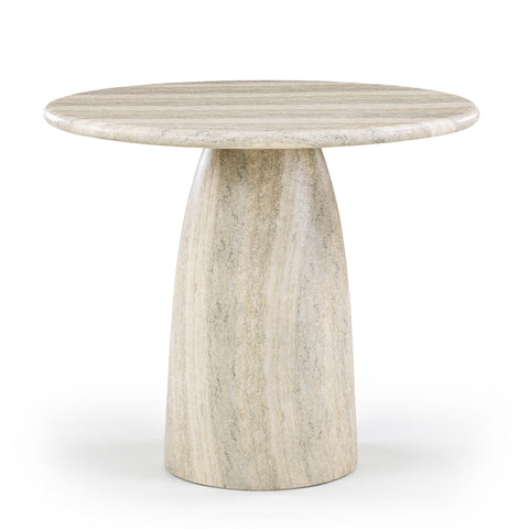 Linden 42" Travertine Concrete Indoor/Outdoor Counter Height Table, 1 Piece