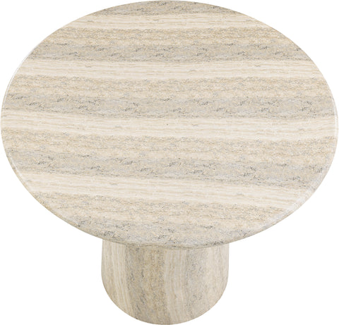 Linden 42" Travertine Concrete Indoor/Outdoor Counter Height Table, 1 Piece