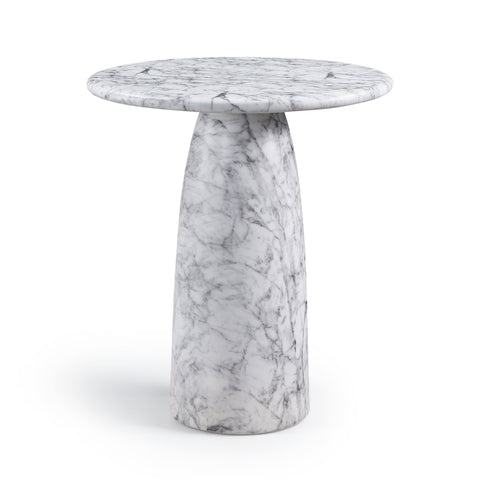 Linden 36" White Concrete Indoor/Outdoor Counter Height Table, 1 Piece