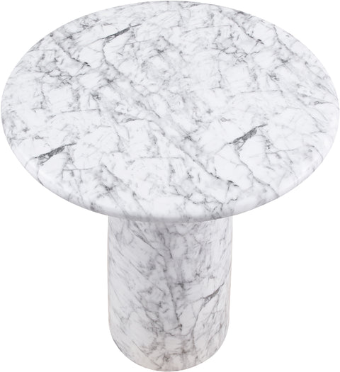Linden 36" White Concrete Indoor/Outdoor Counter Height Table, 1 Piece
