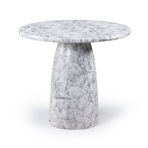 Linden 42" White Concrete Indoor/Outdoor Counter Height Table, 1 Piece