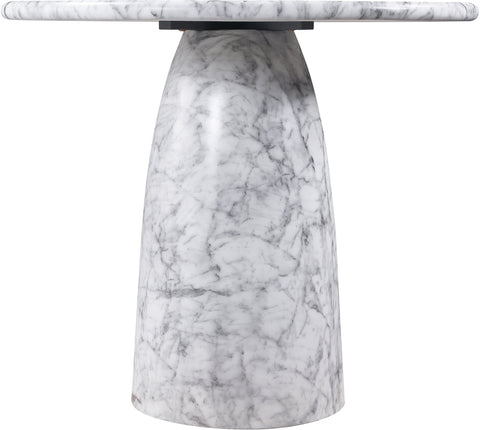 Linden 42" White Concrete Indoor/Outdoor Counter Height Table, 1 Piece
