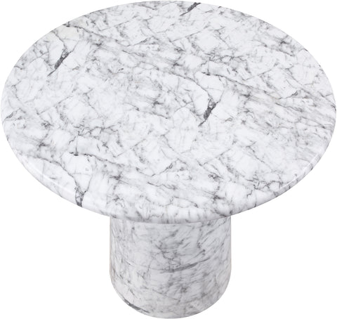 Linden 42" White Concrete Indoor/Outdoor Counter Height Table, 1 Piece