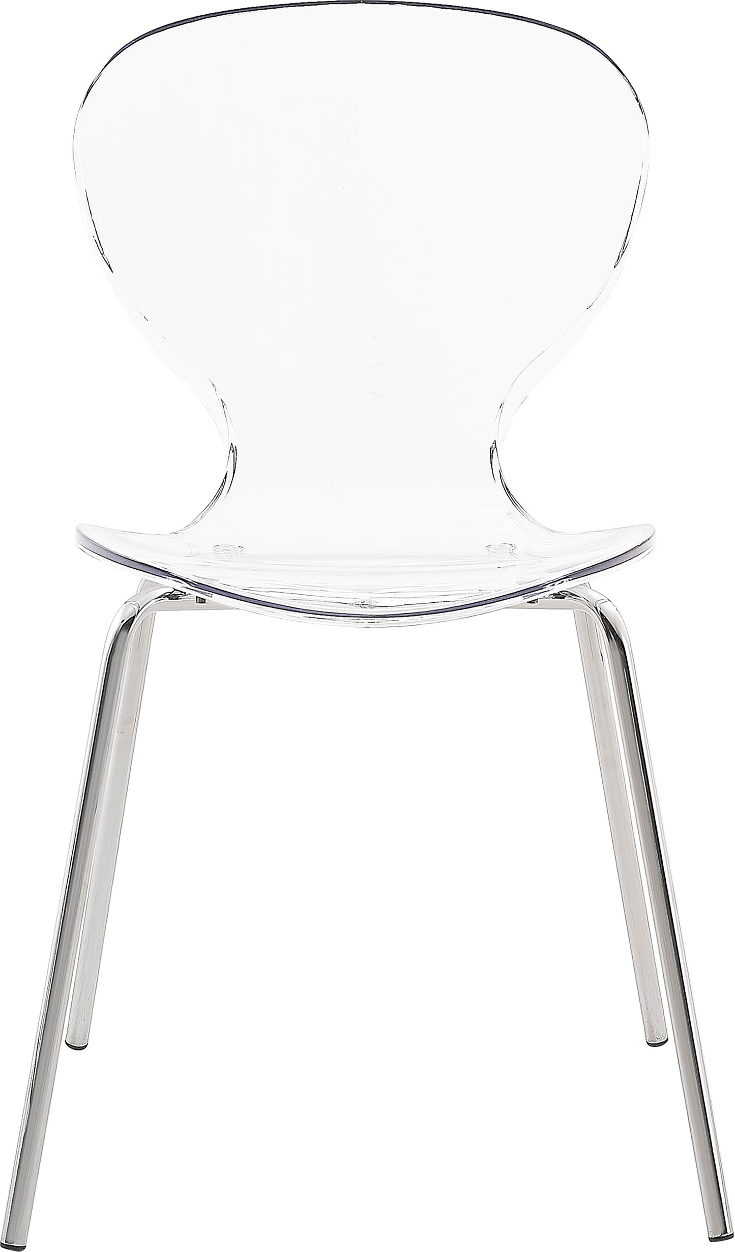 flynn chrome metal dining chair c