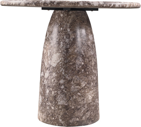 Linden 42" Brown Concrete Indoor/Outdoor Bar Table, 1 Piece