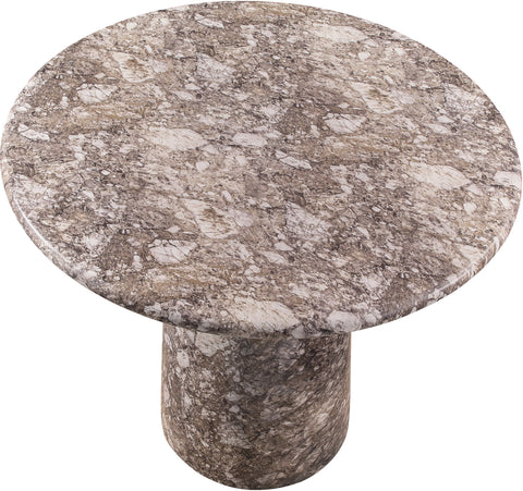 Linden 42" Brown Concrete Indoor/Outdoor Bar Table, 1 Piece