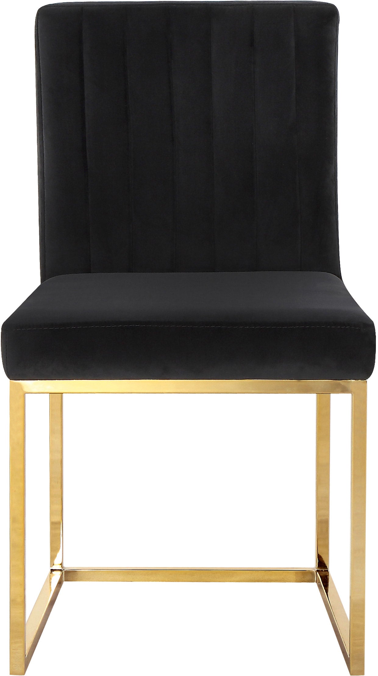 marmo black velvet dining chair