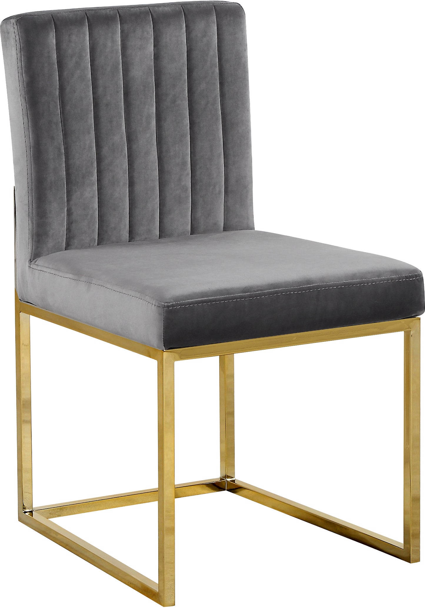 marmo grey velvet dining chair