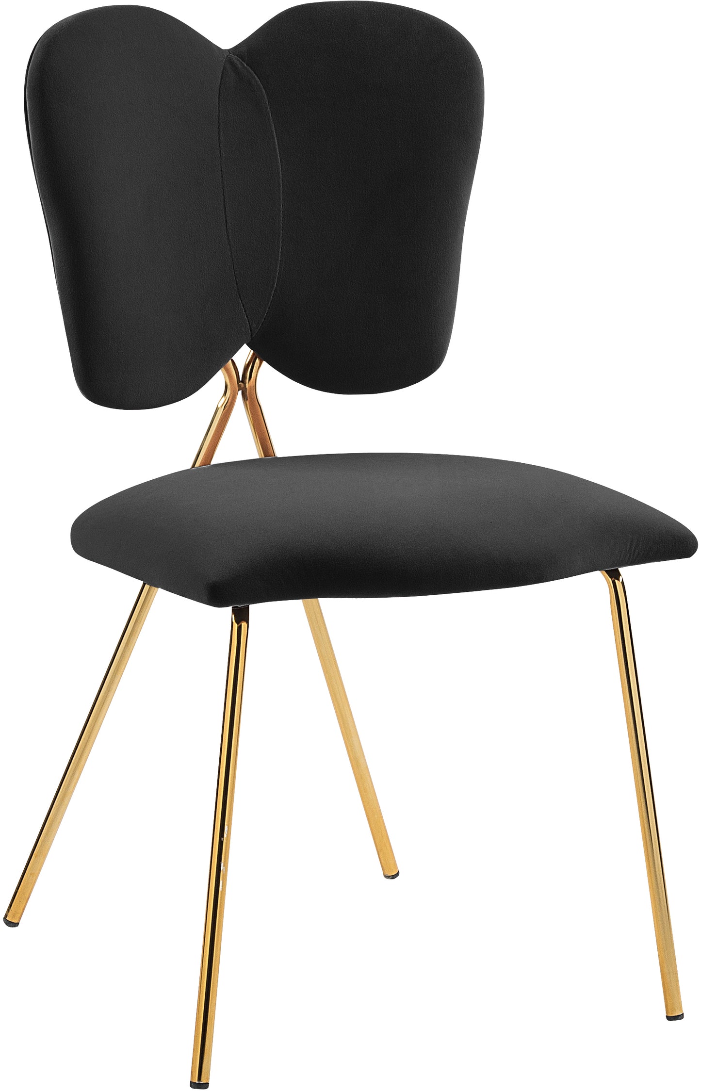 jade black velvet dining chair c