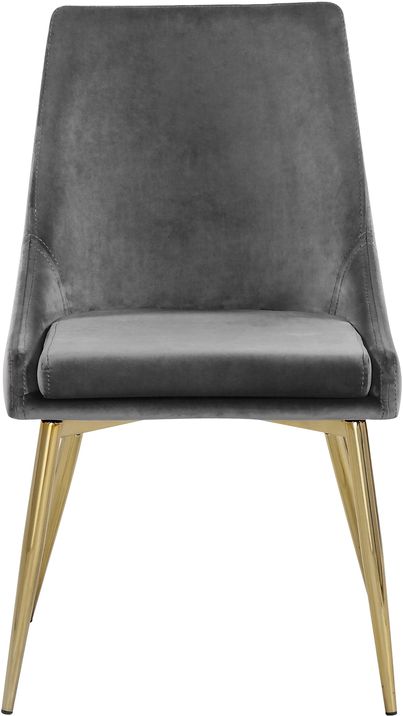 camila grey velvet dining chair