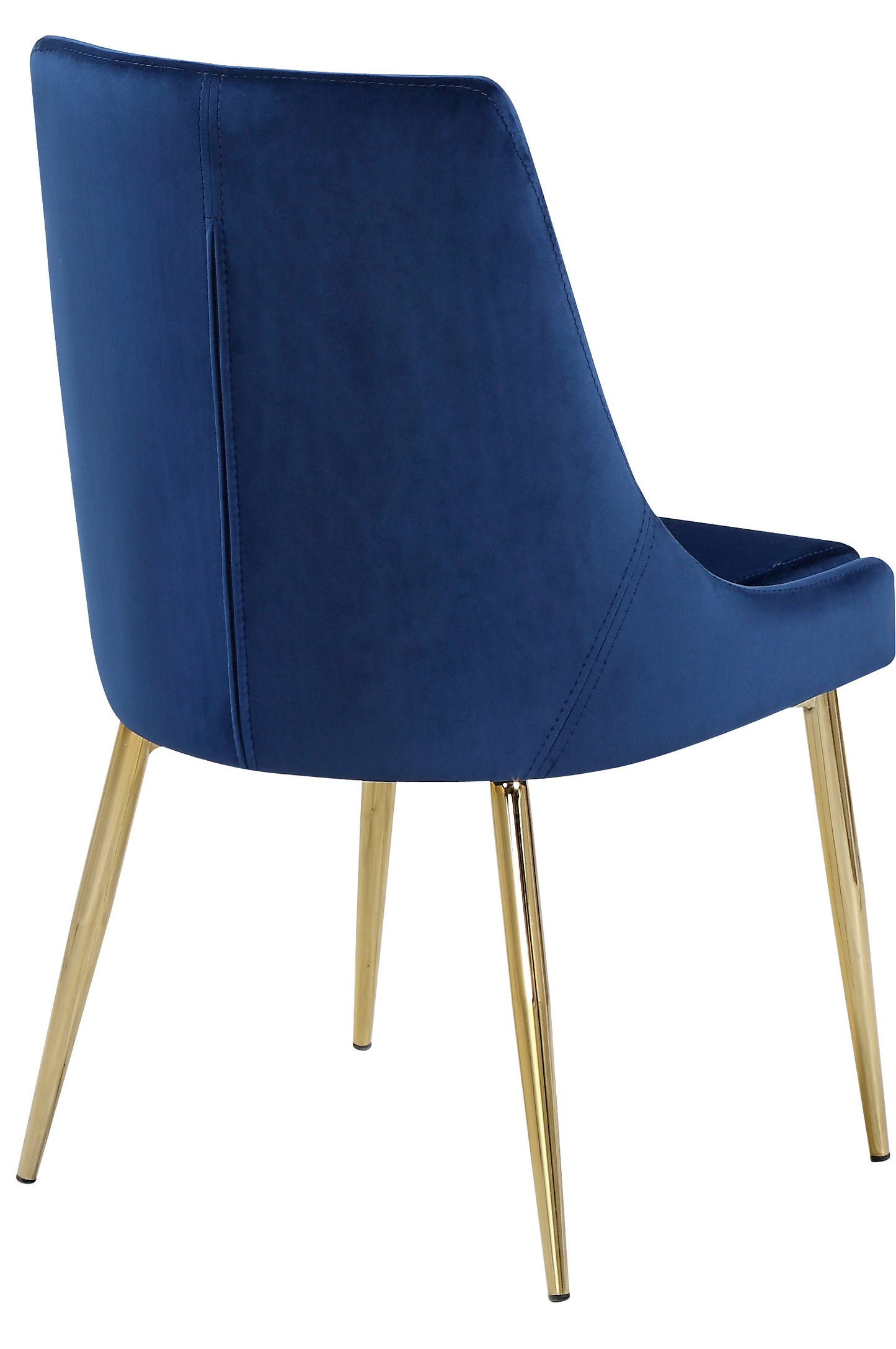 camila navy velvet dining chair