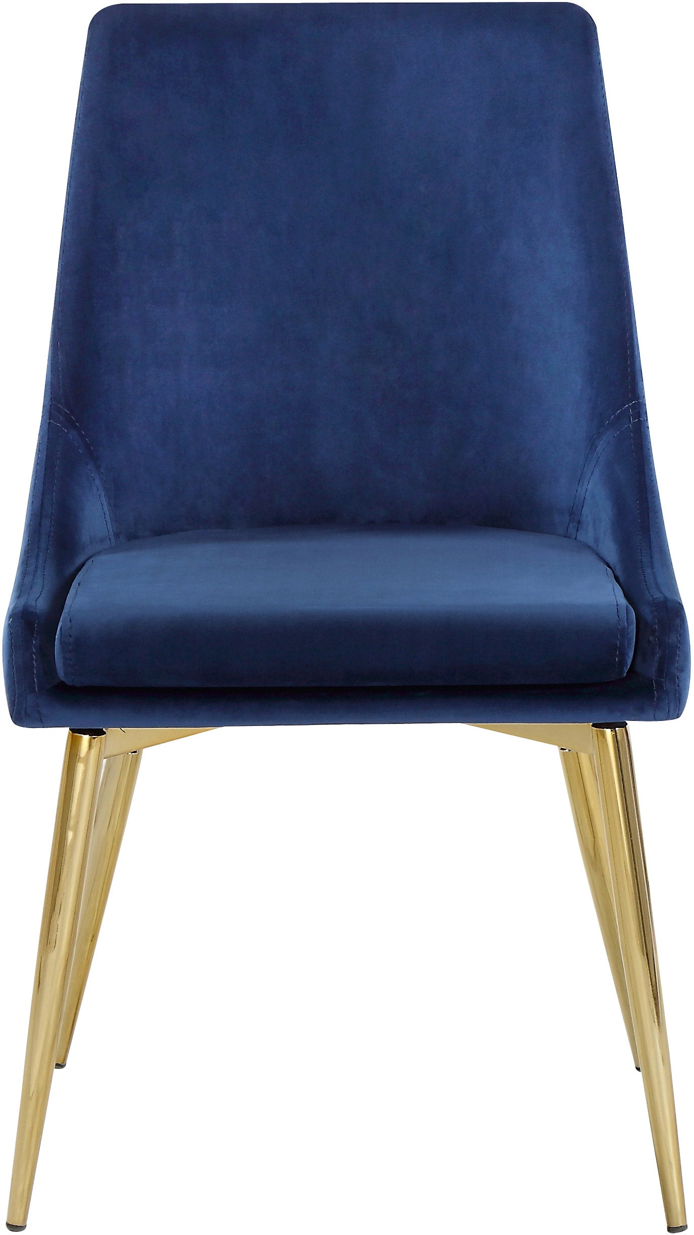 camila navy velvet dining chair