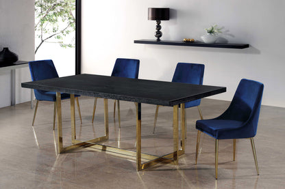 Camila Navy Velvet Dining Chair