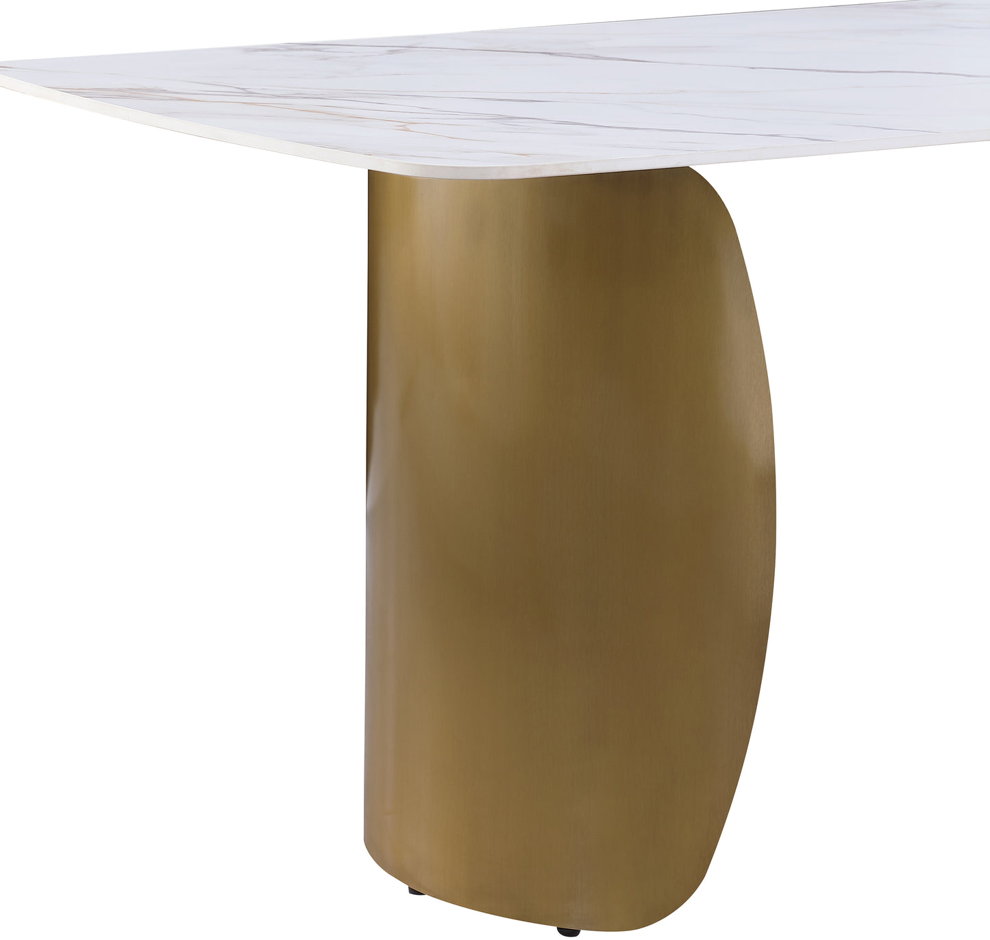 ames white dining table t