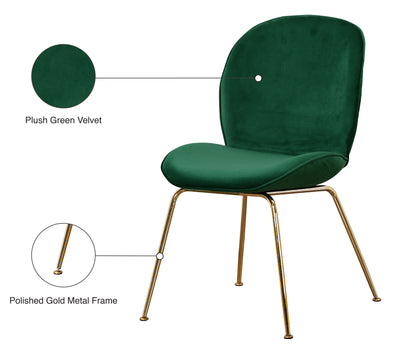 Fleurette Green Velvet Dining Chair C