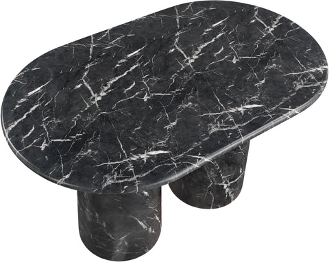 Linden 60" Black Concrete Indoor/Outdoor Counter Height Table, 1 Piece