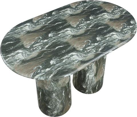 Linden 60" Green Concrete Indoor/Outdoor Counter Height Table, 1 Piece