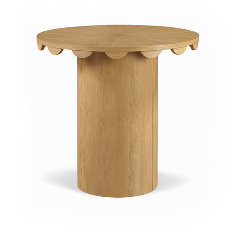 Selene 36.25" Natural Solid Wood And Natural Cane Counter Height Table, 1 Piece