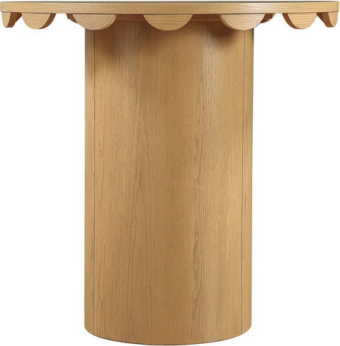 Selene 36.25" Natural Solid Wood And Natural Cane Counter Height Table, 1 Piece