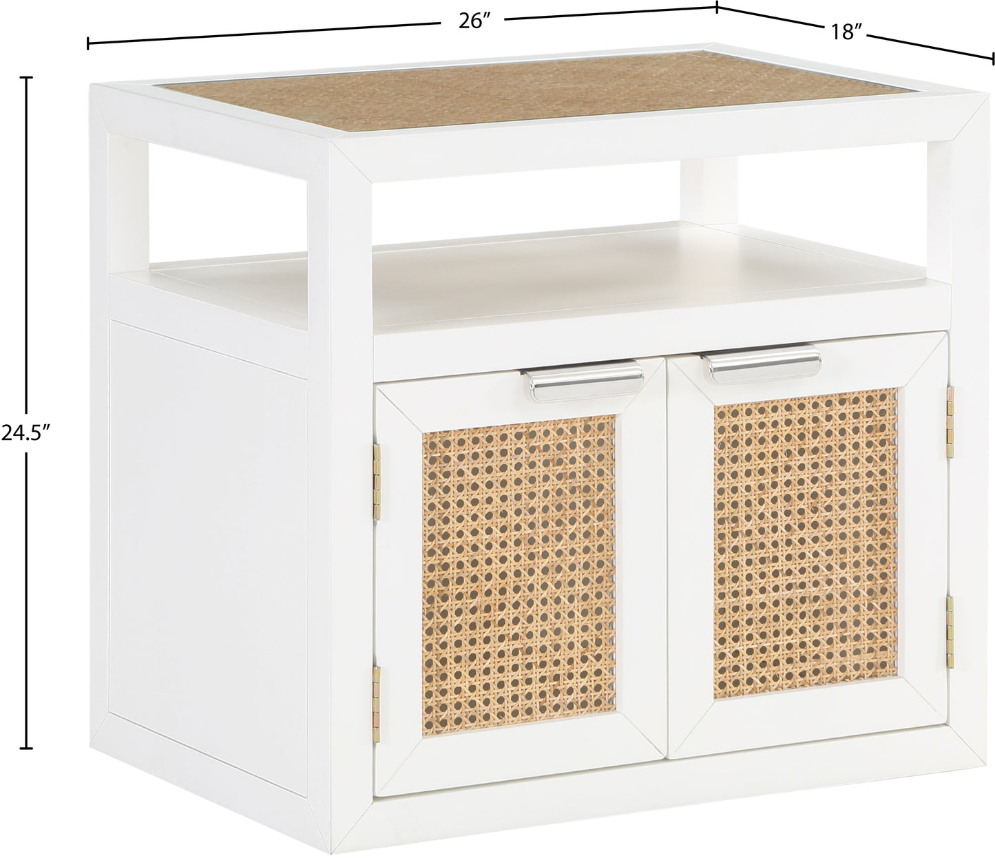 santorini white night stand ns