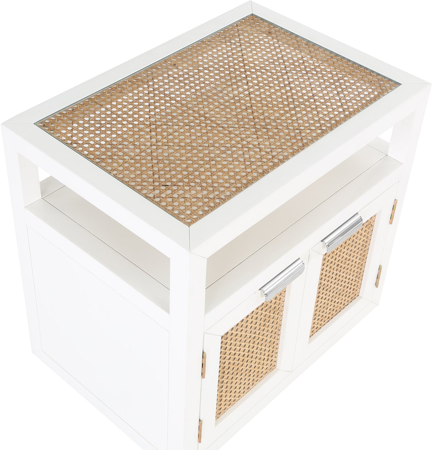 santorini white night stand ns