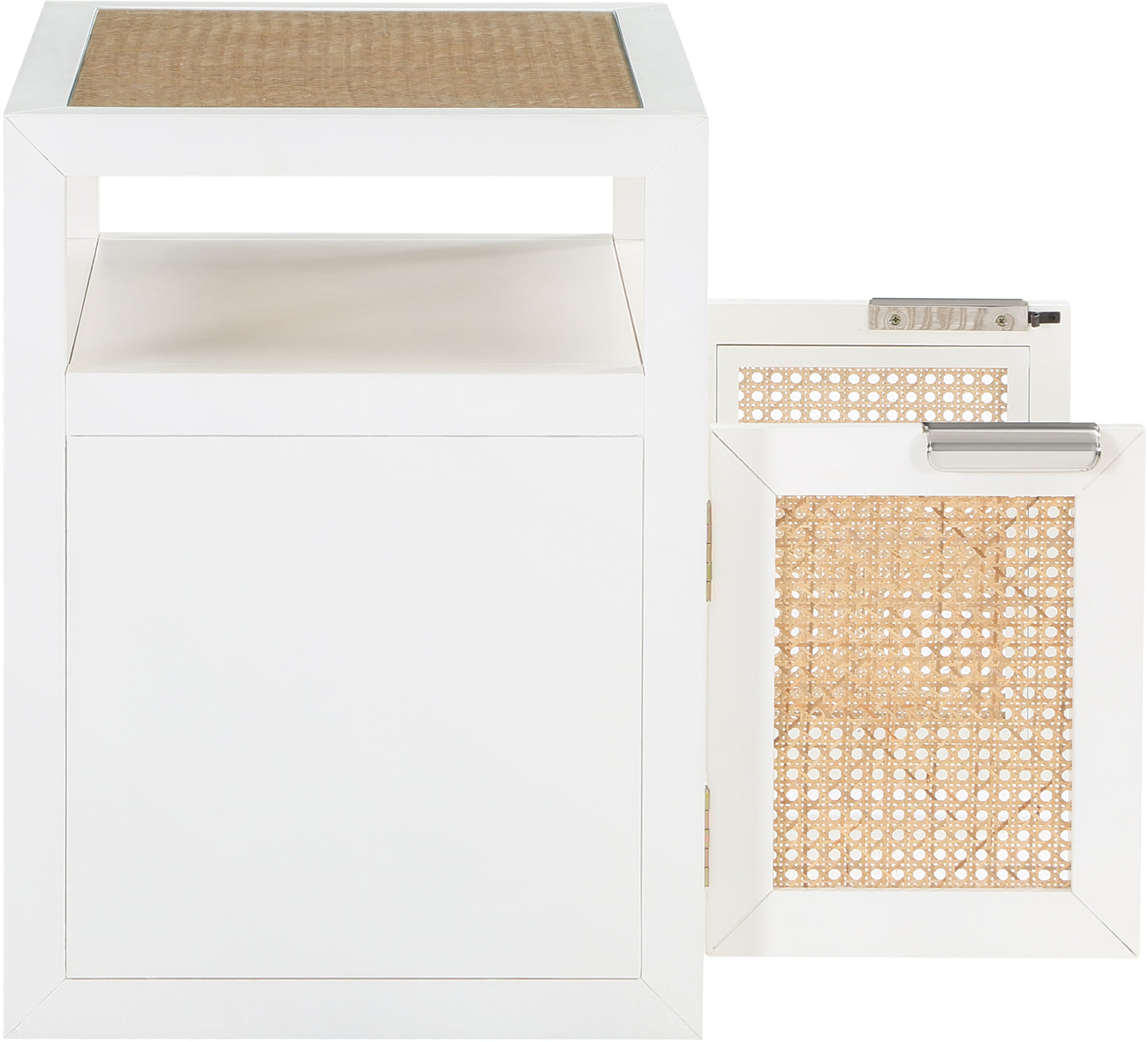 santorini white night stand ns