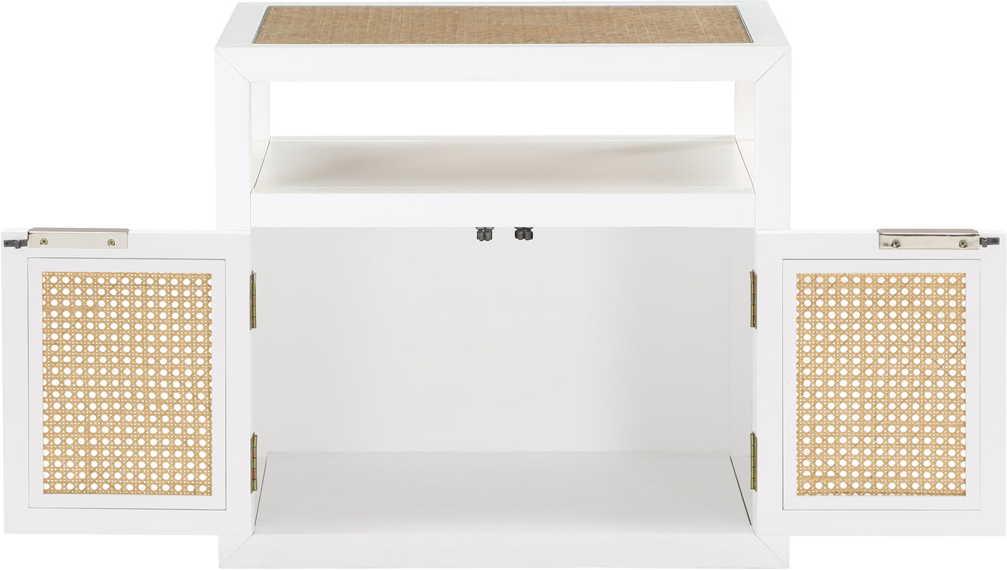 santorini white night stand ns