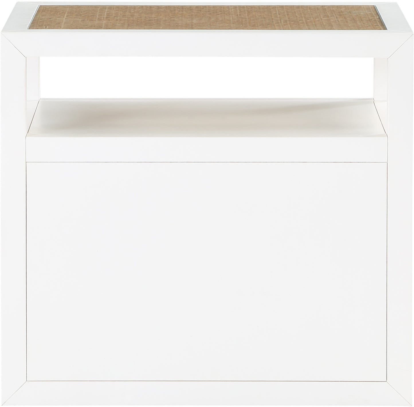 santorini white night stand ns