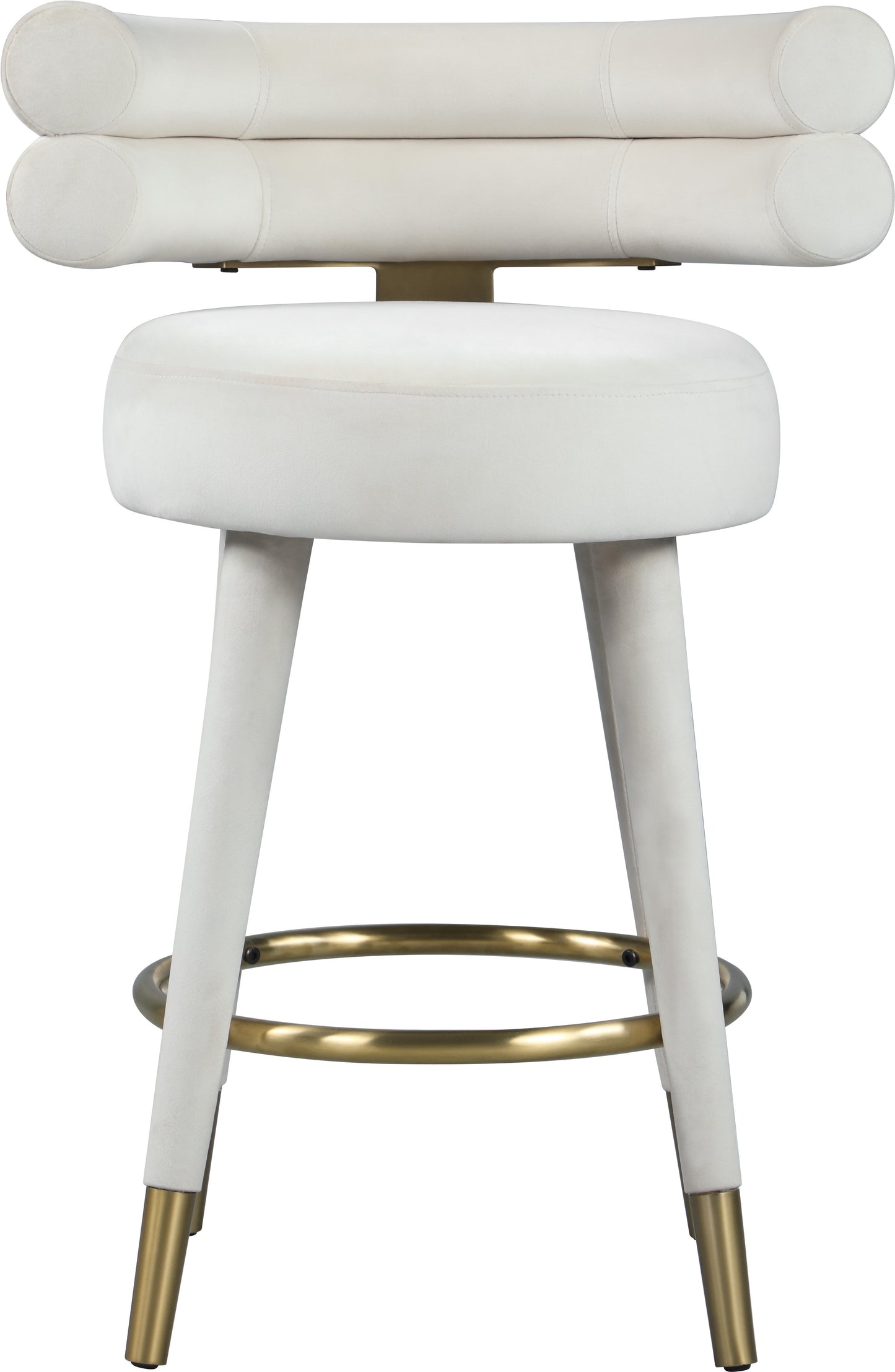 burton cream velvet counter stool c