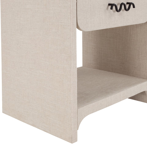 Parker Cream Night Stand / Side Table NS