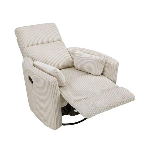 360 Swivel Glider Recliner Cream