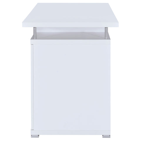 Reston 55-inch 2-drawer Office Computer Desk WhiteWhite