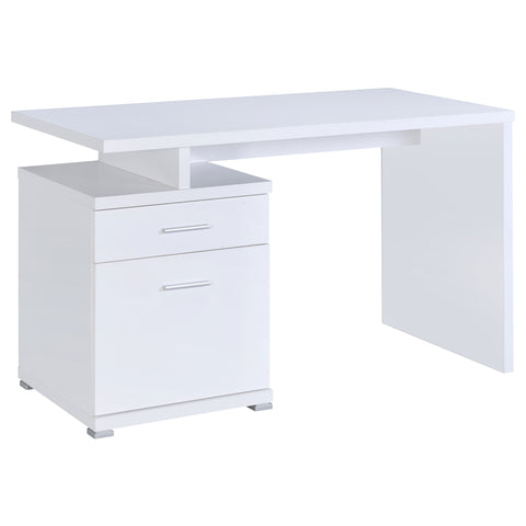 Breena 47-inch 2-drawer Office Computer Desk WhiteWhite