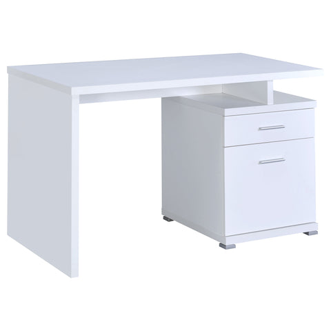 Breena 47-inch 2-drawer Office Computer Desk WhiteWhite