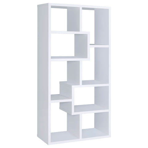 Colima 71-inch 6-shelf Bookshelf WhiteWhite