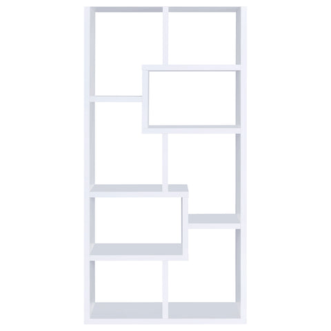Colima 71-inch 6-shelf Bookshelf WhiteWhite