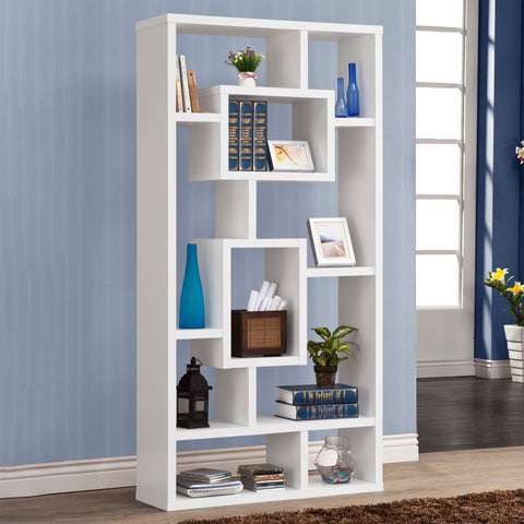 Bernardo 71-inch 8-shelf Bookshelf WhiteWhite