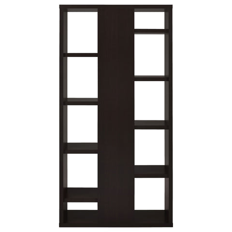 Fiona 71-inch 8-shelf Open Bookcase CappuccinoCappuccino