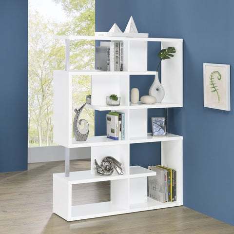 Beck 63-inch 5-shelf Bookshelf WhiteWhite